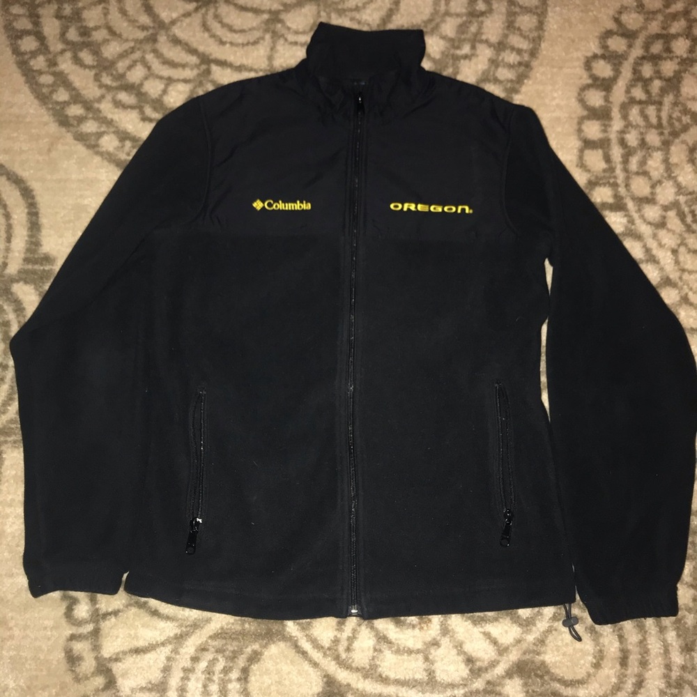 Men’s Columbia Collegiate Oregon Duck, Zip, Fleece
